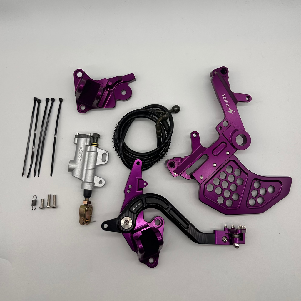 Fußbremsen-Umrüstkit mit dualem Bremssattelhalter | Sur-Ron UltraBee